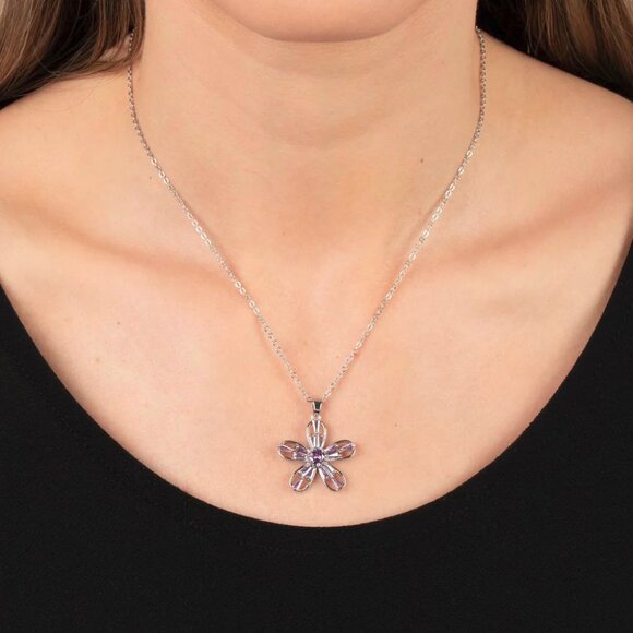 Paparazzi Jewelry Accessories - Botanical Ballad - Purple Necklace - Vintage - Picture 1 of 6